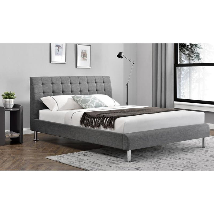 Lyra Fabric Bed - 4' 6 - Charcoal