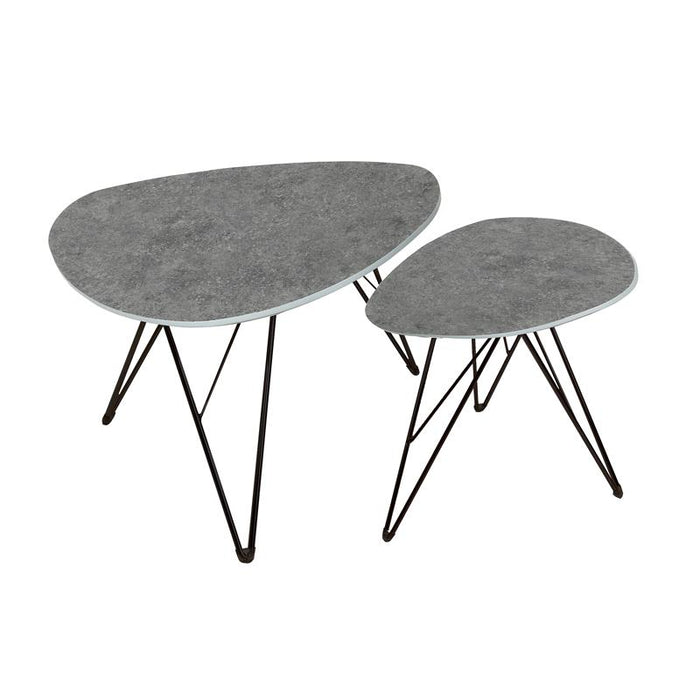 Otto Lamp Table Triangle - Grey Concrete Dark