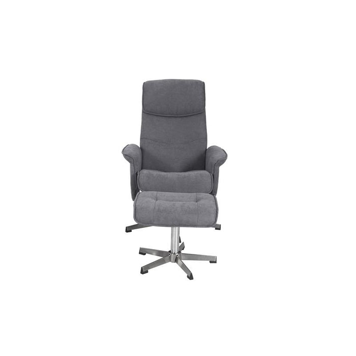 Rayna 1 Seater Recliner with Footstool - Grey