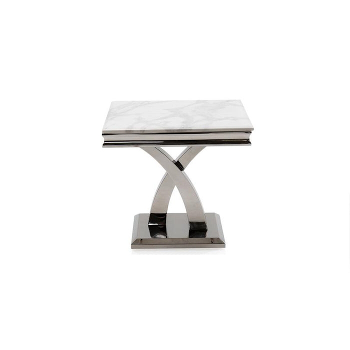 Ottavia Lamp Table - Bone White
