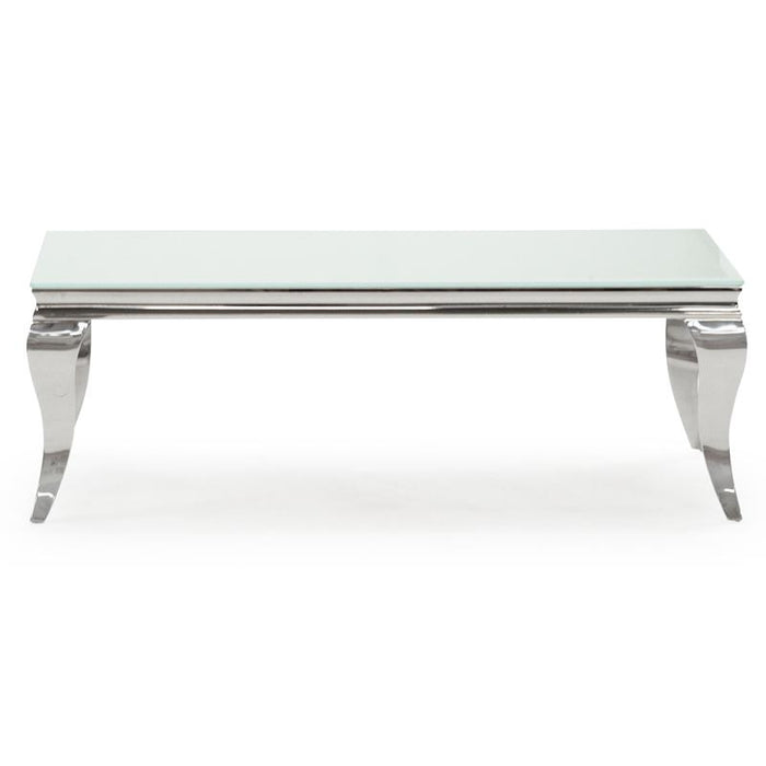 Louis Coffee Table - White 1300mm