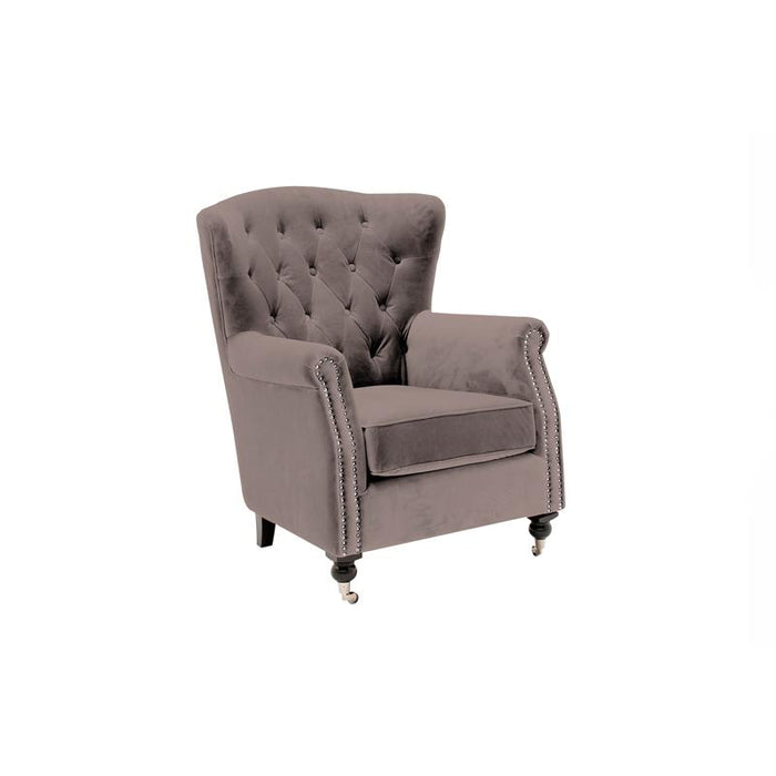 Darby Wingback Chair - Mink