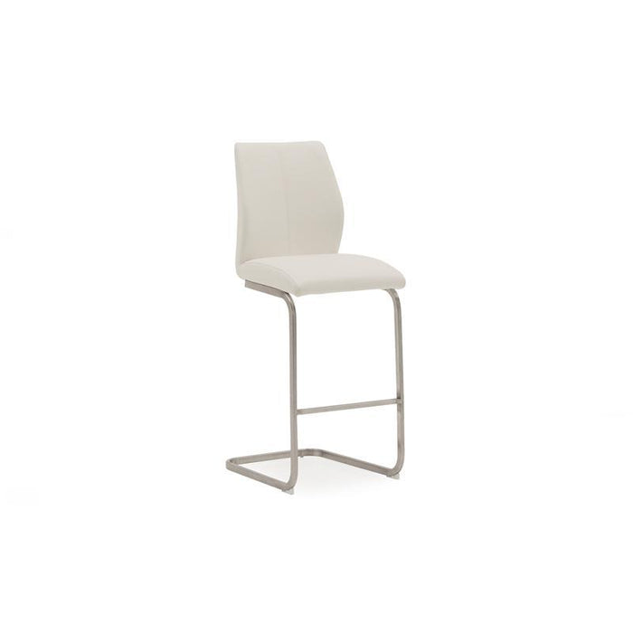 Irma Bar Chair - Brushed Steel White (2/Box)