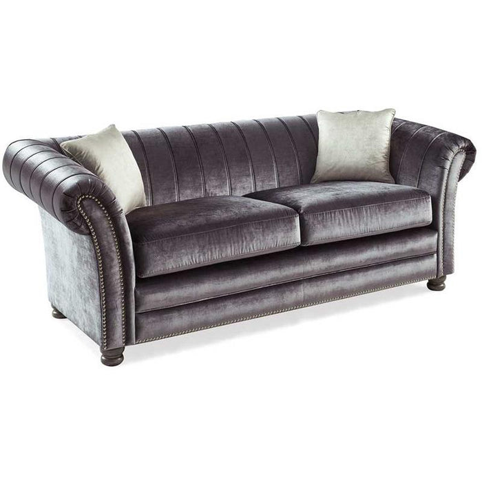 Giselle 3 Seater - Charcoal - 2 Scatters