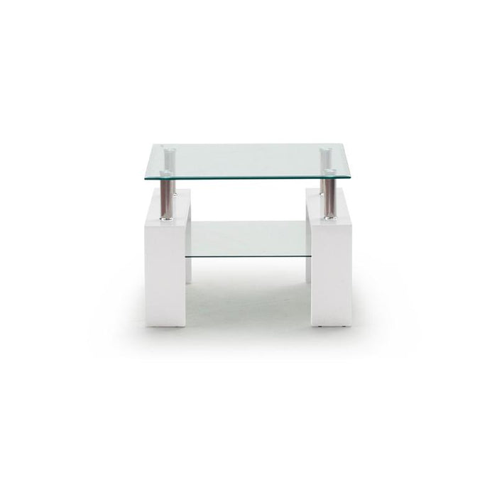 Calico Lamp Table - White