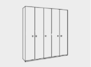 Picture of Kate 5 Door Wardrobe