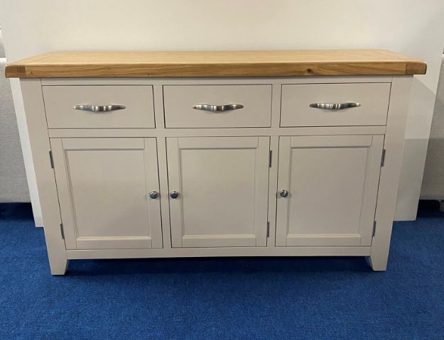 Picture of Paris Painted 3 door 3 drawer sideboard 