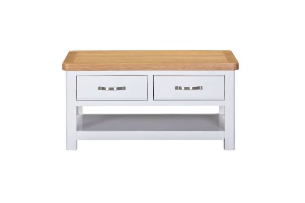 Picture of Roma Painted Coffee table with Drawers 